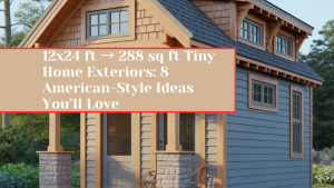 12x24 ft → 288 sq ft Tiny Home Exteriors: 8 American-Style Ideas You’ll Love