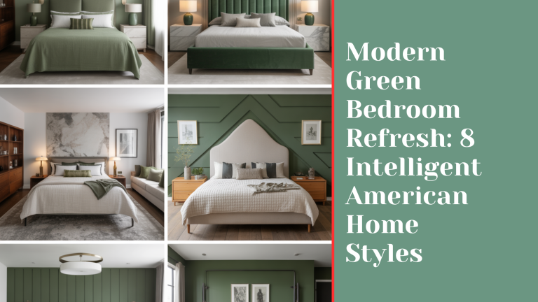 Modern Green Bedroom Refresh: 8 Intelligent American Home Styles