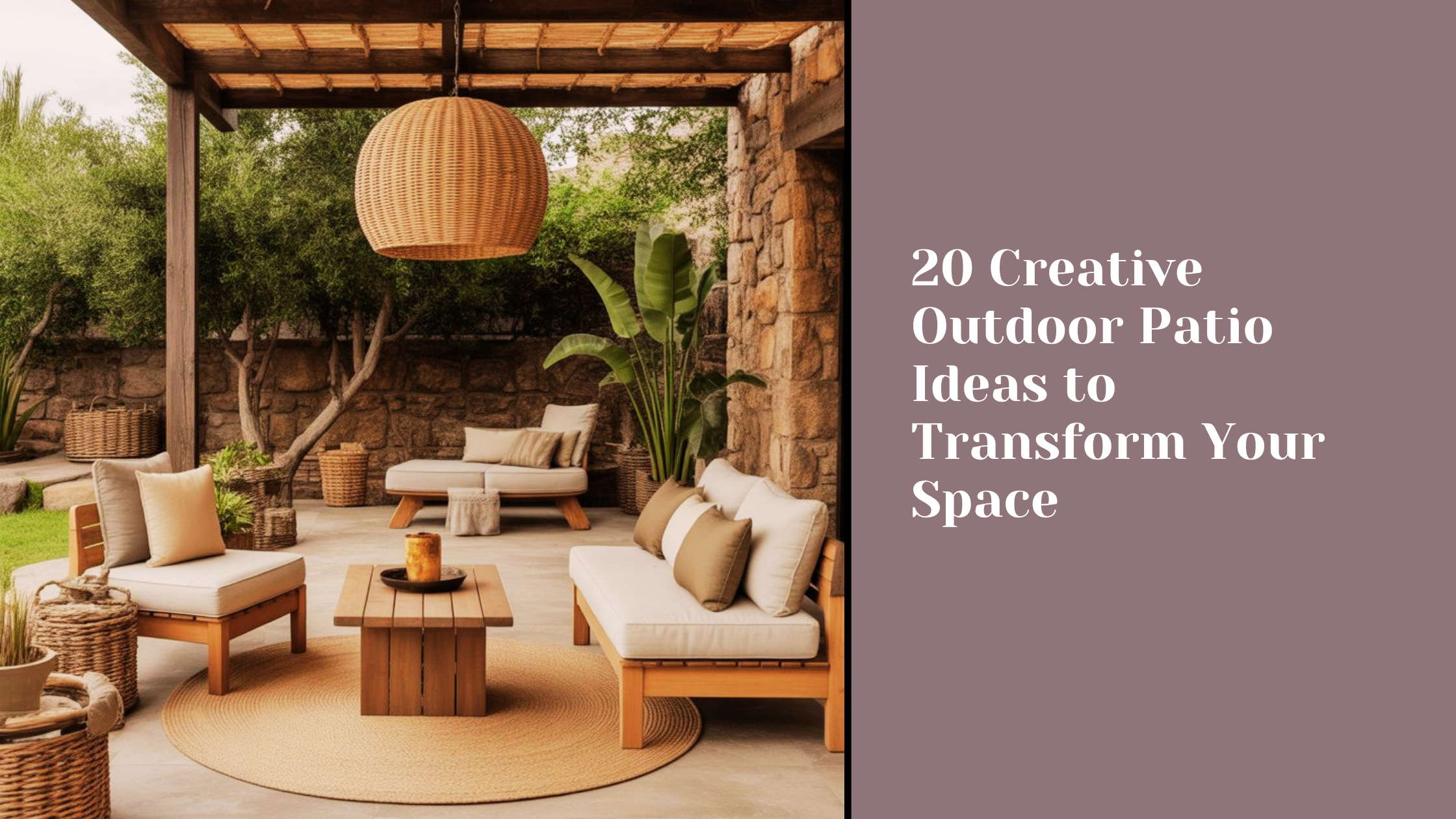 20 Creative Outdoor Patio Ideas to Transform Your Space
